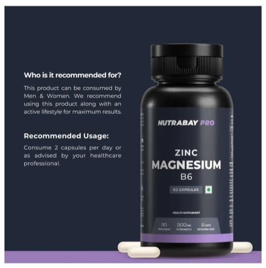 NUTRABAY GOLD Zinc Magnesium B6